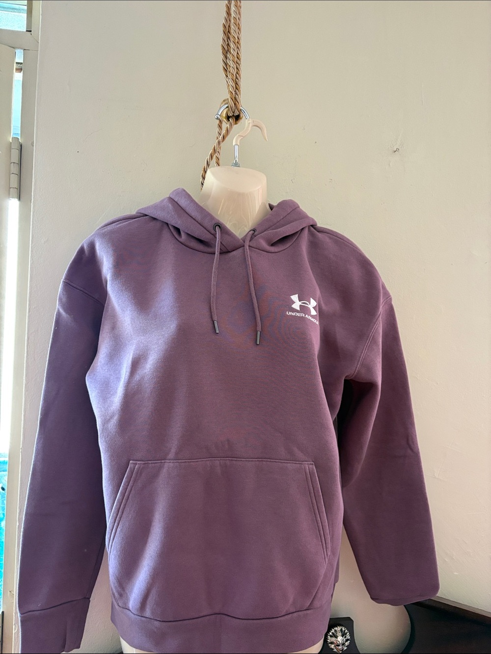 Under Armour Purple Pullover Hoodie with Logo